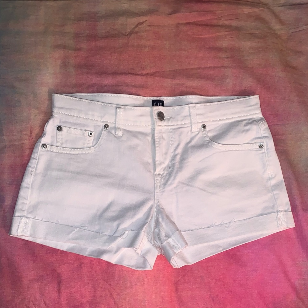 All white short shorts!